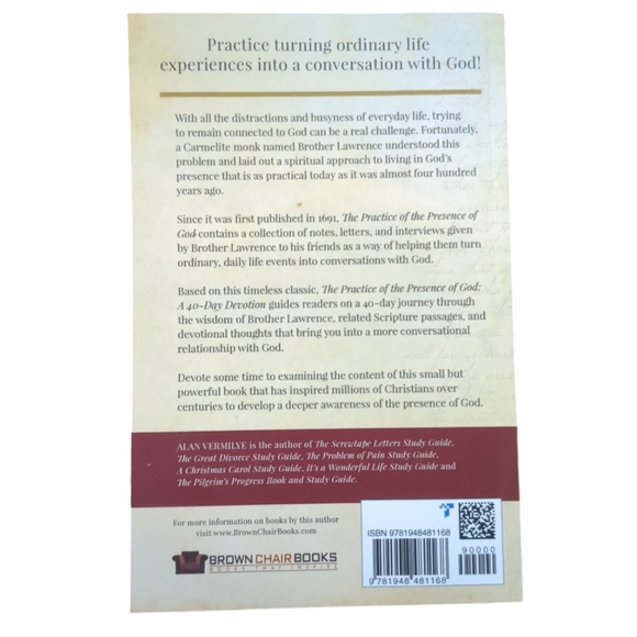 Practice the Presence of God by Brother Lawrence Soft Cover Book - Picture 2 of 2